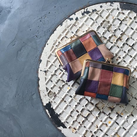 BLOCK PATCHWORK W GAMAGUCHI WALLET