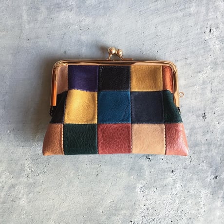 BLOCK PATCHWORK W GAMAGUCHI WALLET