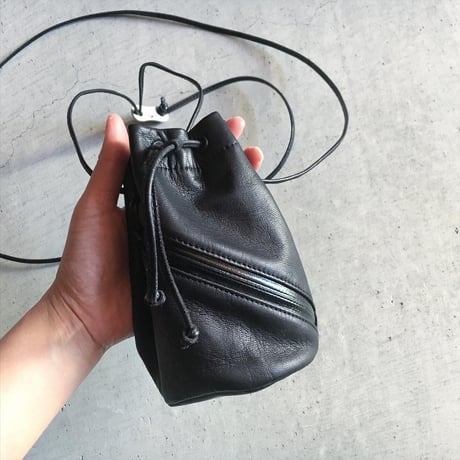 DRAW STRING BAG WATER PROOF GOAT LEATHER