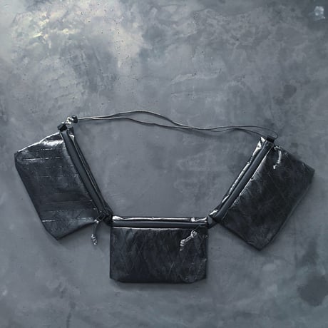 OUT LEATHER  TRIPLE SACOCHE  X-PAC CAMO
