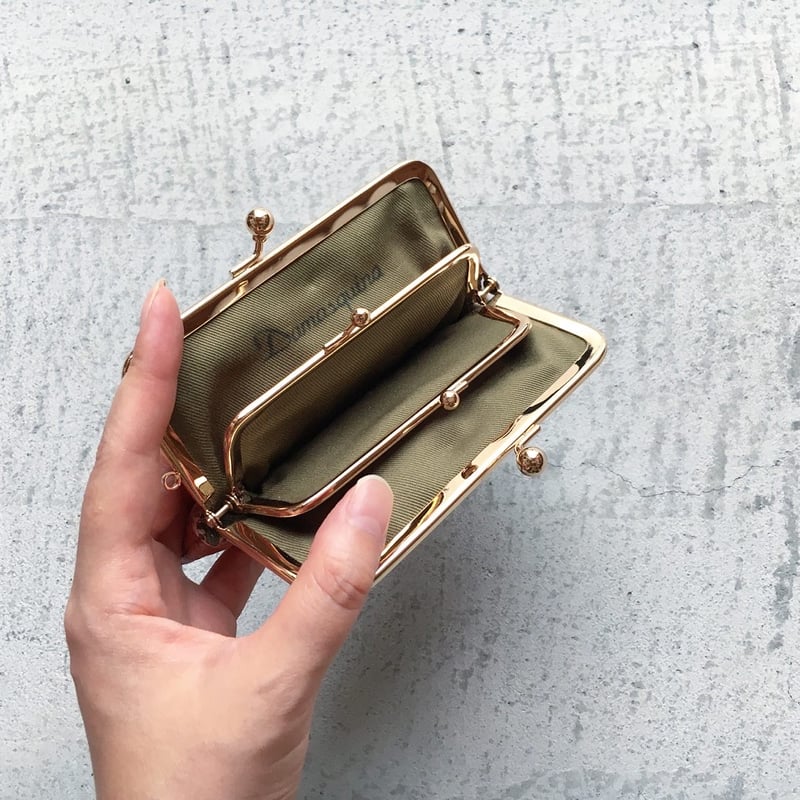 BLOCK PATCHWORK W GAMAGUCHI WALLET ONE LIMITED