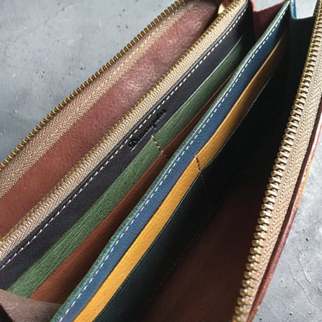 ORTEGA PATCHWORK ZIP WALLET LARGE