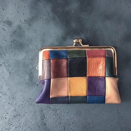BLOCK PATCHWORK W GAMAGUCHI WALLET