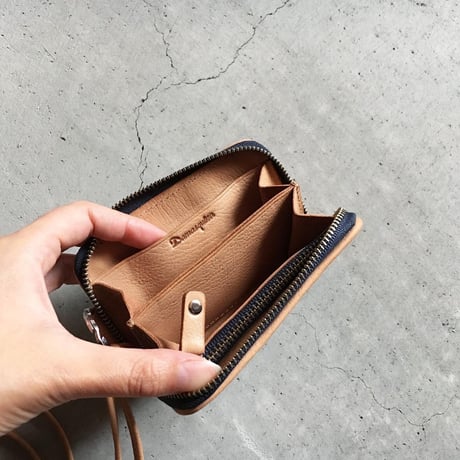 505 USED DENIM PATCHWORK NECK WALLET