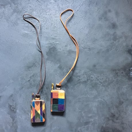 PATCHWORK NECK WALLET