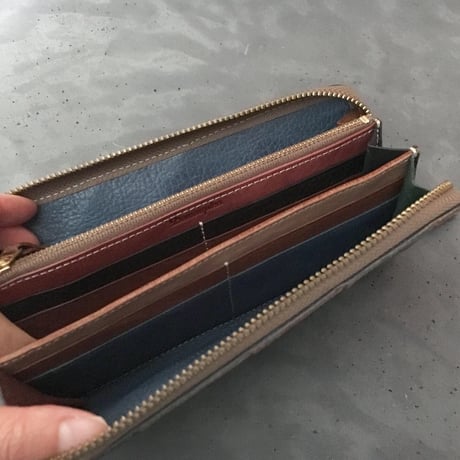 PATCHWORK ZIP WALLET LARGE