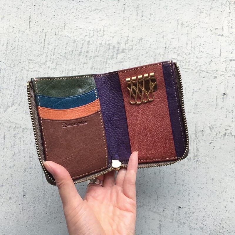 デニムとハラコと本革と。バレッタ デニムとハラコと本革と。バレッタ