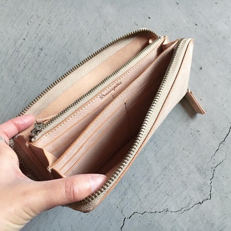 NUBUCK SUEDE ZIP WALLET PAISLEY