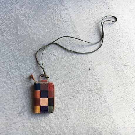 PATCHWORK NECK WALLET
