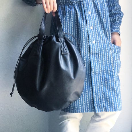 CIRCLE TOTE L-SIZE  WATER PROOF GOAT LEATHER