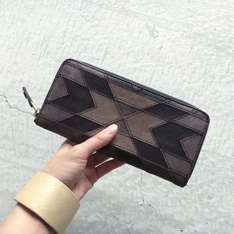 ORTEGA PATCHWORK ZIP WALLET LARGE