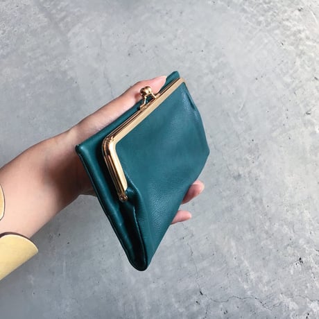 GAMAGUCHI WALLET LARGE TURQUOISE LIMITED