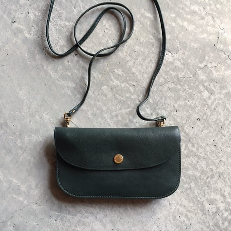 VINTAGE ACCORDION POUCH  GREEN LIMITED