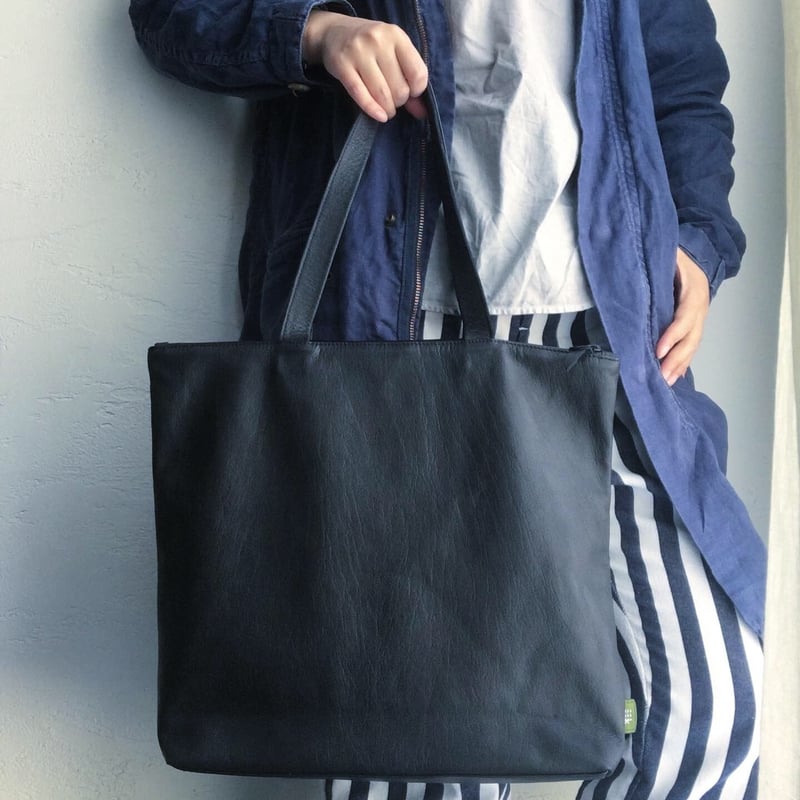 ZIP TOTE WATER PROOF GOAT LEATHER | Damasquina 