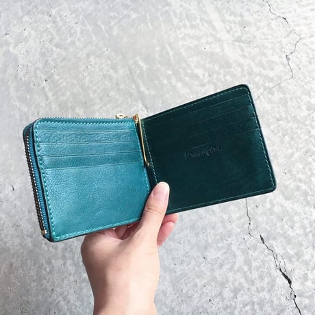 ZIP COIN & MONEY CLIP TURQUOISE LIMITED