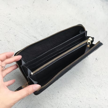 ORTEGA PATCHWORK ZIP WALLET LARGE