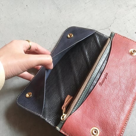 PATCHWORK MOTOR WALLET LARGE