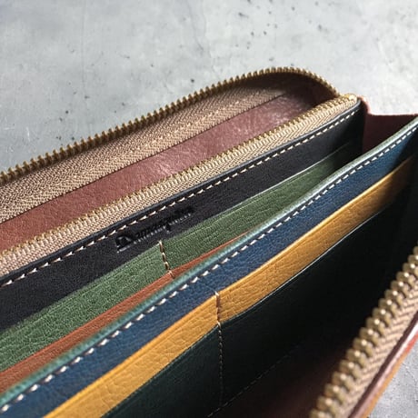 ORTEGA PATCHWORK ZIP WALLET LARGE