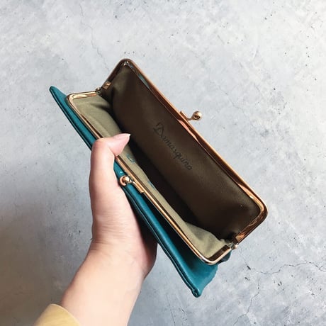 GAMAGUCHI WALLET LARGE TURQUOISE LIMITED