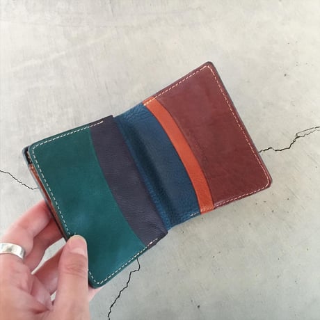 BLOCK PATCHWORK OLD MINI WALLET