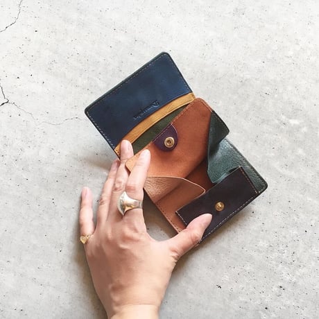 BLOCK PATCHWORK OLD MINI WALLET