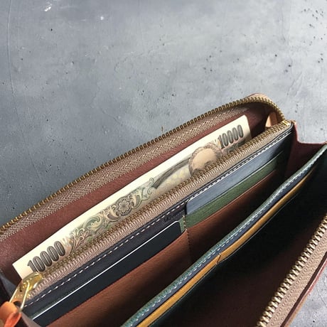 ORTEGA PATCHWORK ZIP WALLET LARGE