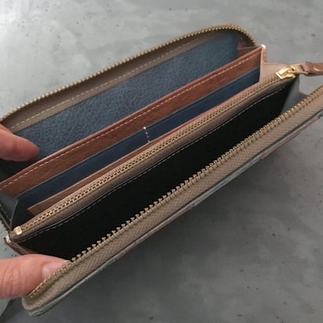 PATCHWORK ZIP WALLET LARGE