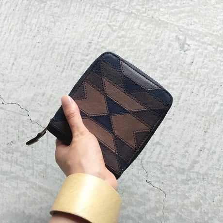 ORTEGA PATCHWORK ZIP WALLET SMALL