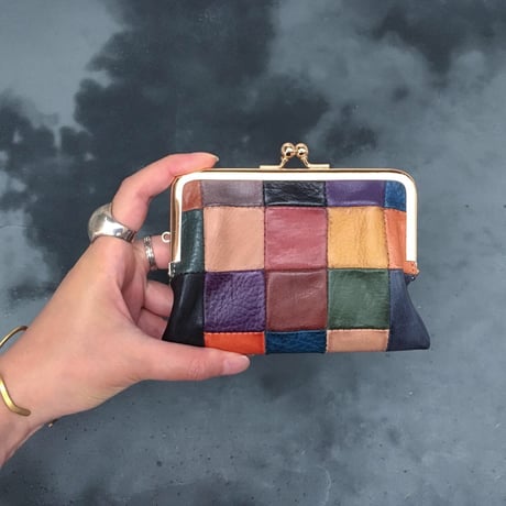 BLOCK PATCHWORK W GAMAGUCHI WALLET