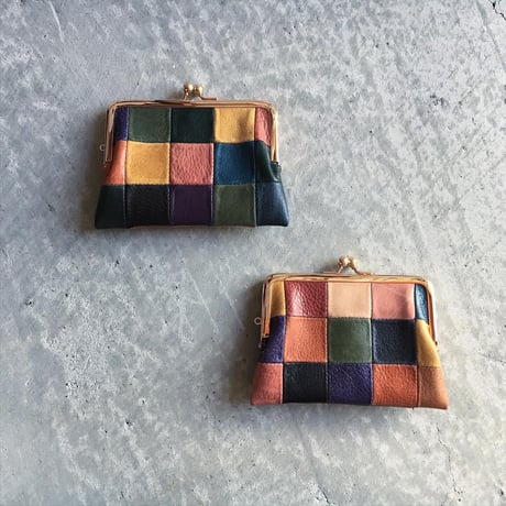 BLOCK PATCHWORK W GAMAGUCHI WALLET