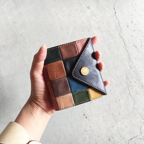 【予約】PATCHWORK TRIANGLE MINI WALLET