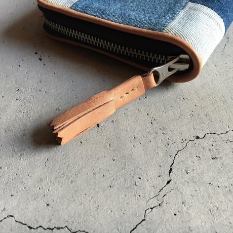 505 USED DENIM PATCHWORK WALLET SMALL
