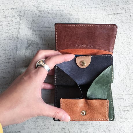 BLOCK PATCHWORK OLD MINI WALLET