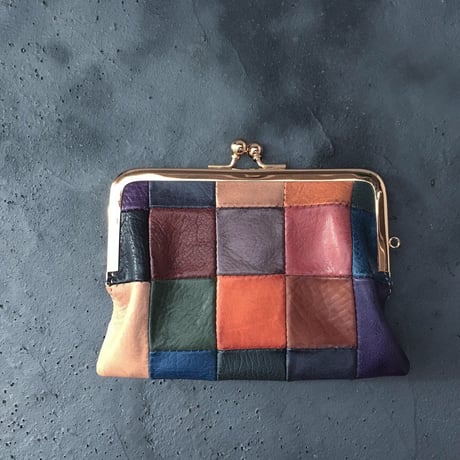 BLOCK PATCHWORK W GAMAGUCHI WALLET