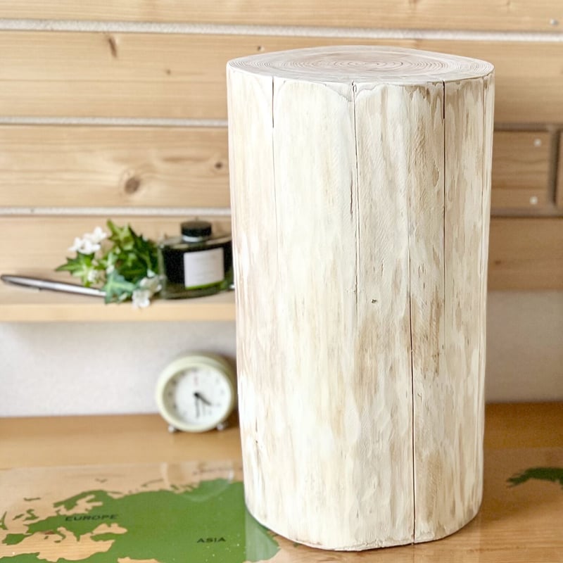 杉の丸太【Lサイズ】Q 直径24cm×高さ45cm | はちもも雑貨店
