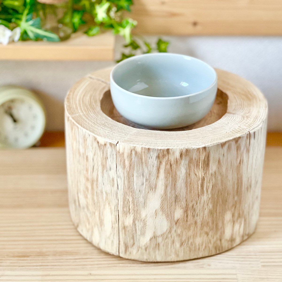 杉の丸太【Sサイズ】n 直径23cm×高さ15cmくぼみ径14cm | はちもも雑貨店