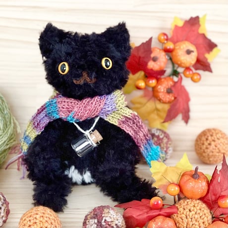 編みにゃんず★黒猫おぱんつ猫のジェフくん★ No.177