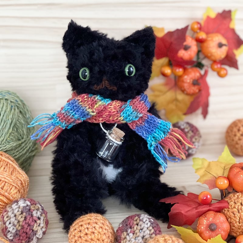 編みにゃんず☆黒猫おぱんつ猫のジェシカちゃん☆ No.176 | はちもも雑貨店