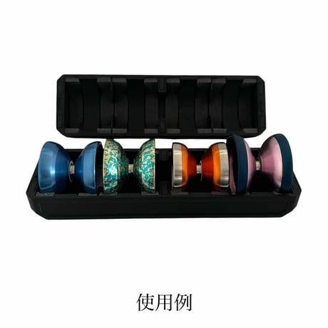マグネットヨーヨーケース(4yoyos) / Black x Dark Green Logo