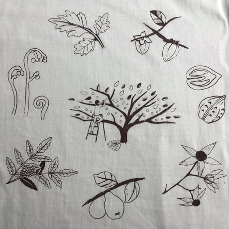 はまぐり堂・浜の暮らしTシャツ《山の一年》