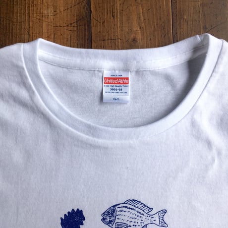 はまぐり堂・浜の暮らしTシャツ《海の一年》