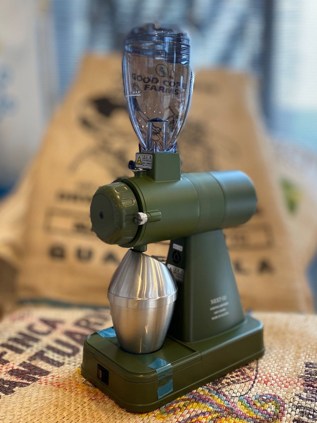 カリタ 電動コーヒーグラインダー NEXT G アーミィグリーン KCG-17A