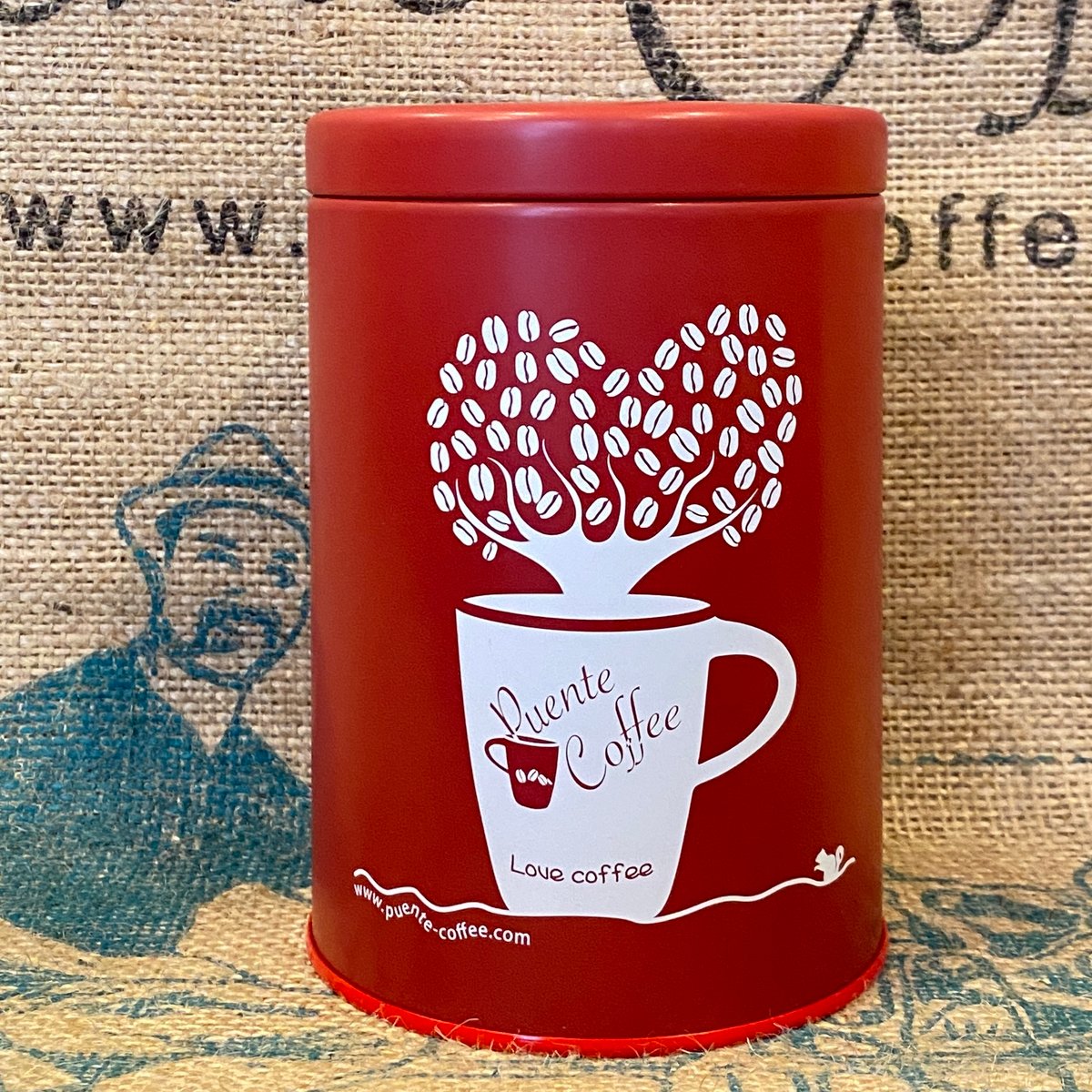 オリジナル保存容器（防湿リング缶） | Puente Coffee