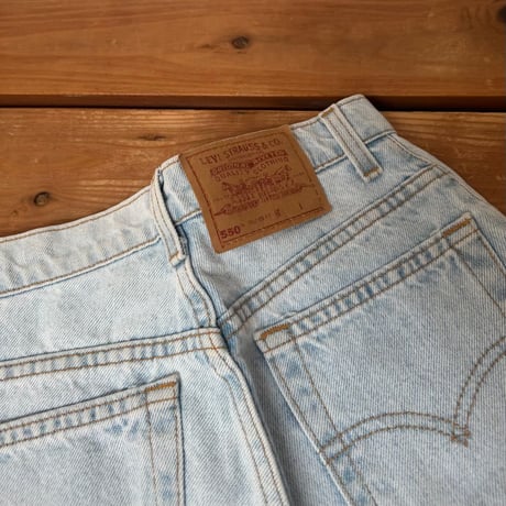 140cm USA Vintage Levi's 550 Denim Shorts