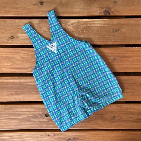 80cm OshKosh Plaid Shortalls