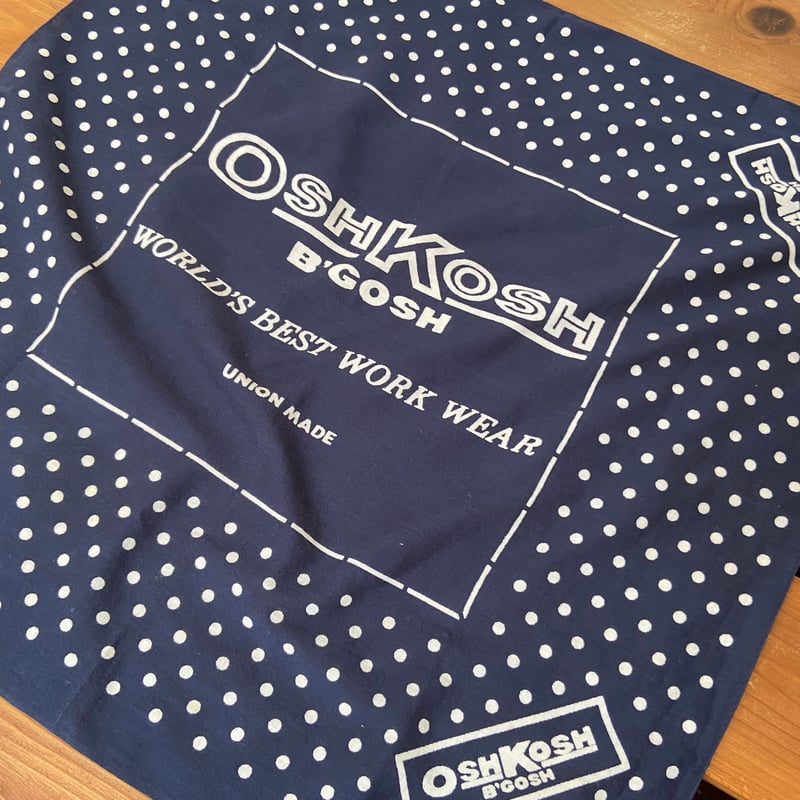 (数時間限定)vintage oshkosh レア柄 53×53cm Vintage OSHKOSH Bandana | Sunmood