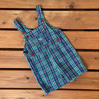 80cm USA OshKosh Plaid Shortalls