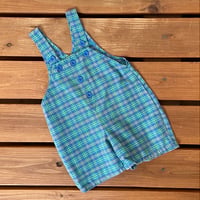 80cm OshKosh Plaid Shortalls