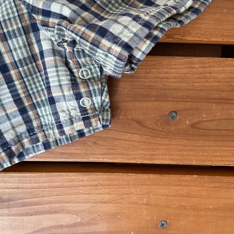 120cm OshKosh Plaid Shortalls