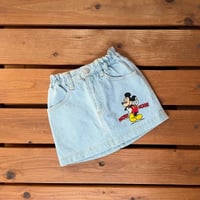 100cm Mickey Denim Mini Skirts